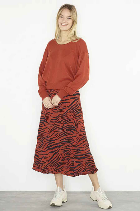 Trui met ronde hals Paars - CATWALK JUNKIE.
