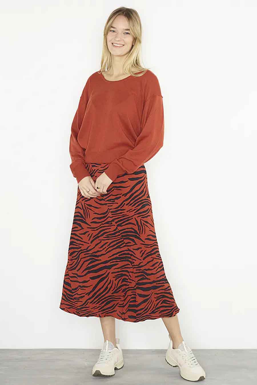 Trui met ronde hals Paars - CATWALK JUNKIE.
