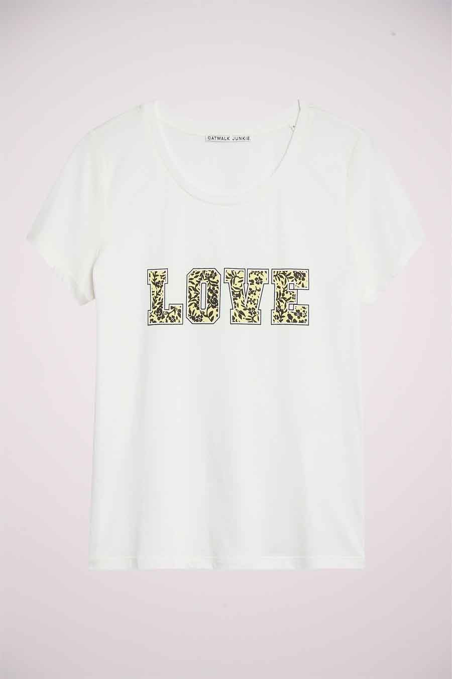 T-shirt (korte mouwen) Wit - CATWALK JUNKIE.