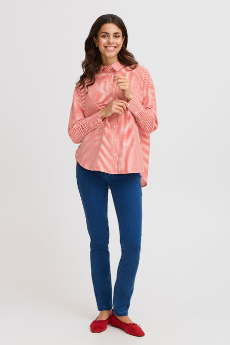 Hemd (lange mouwen) Rood - Fransa®