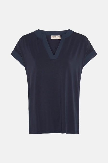 Blouse (korte mouwen) Blauw - Fransa®