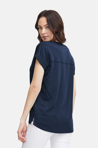 Blouse (korte mouwen) Blauw - Fransa®