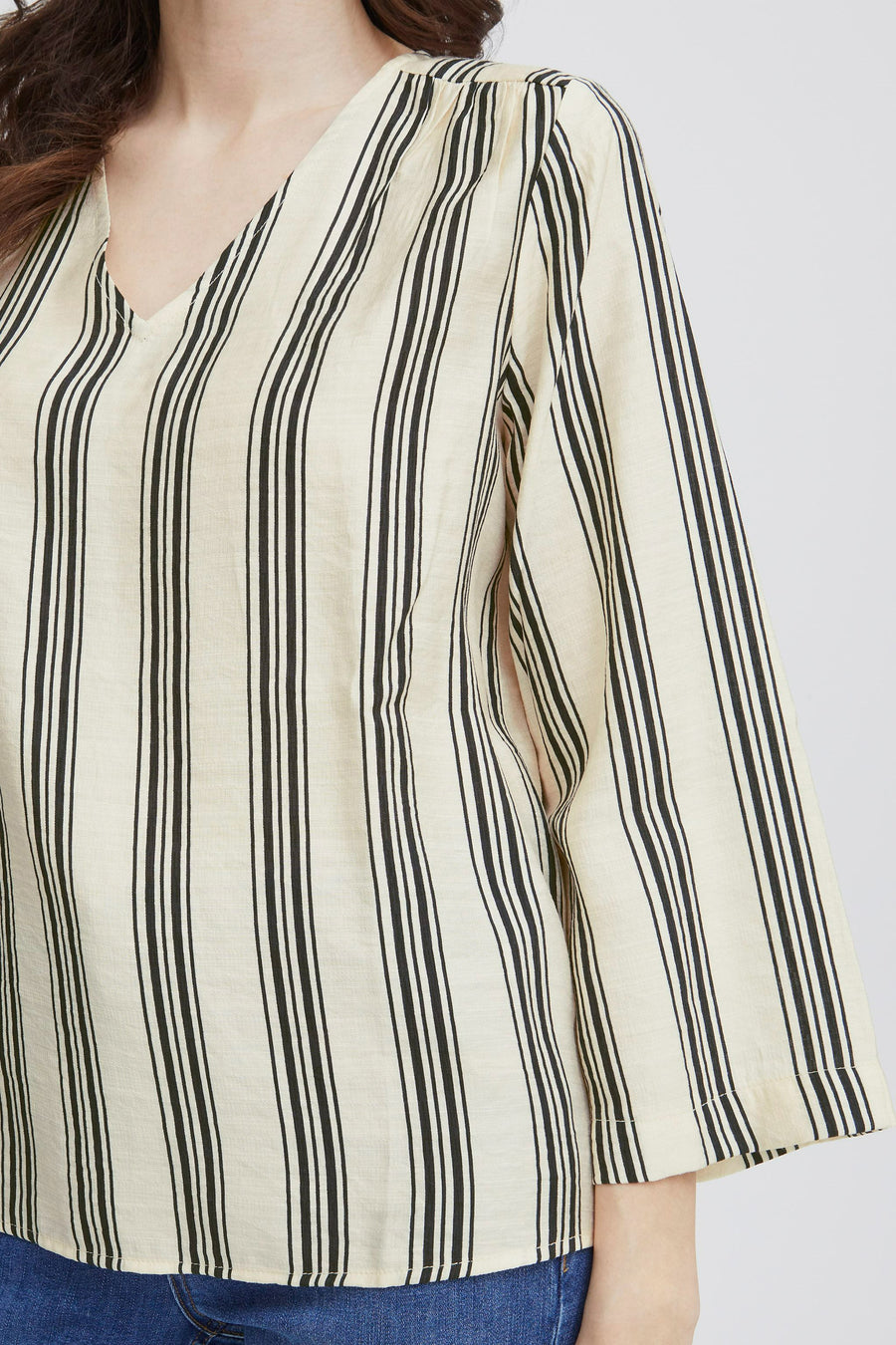 Blouse (lange mouwen) Ecru - Fransa®