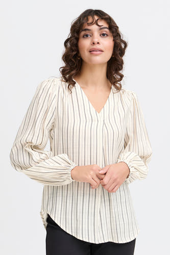Blouse (lange mouwen) Beige - Fransa®