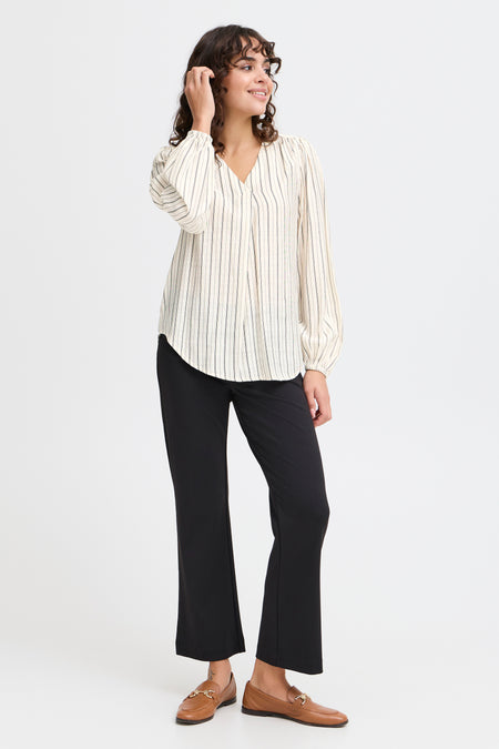 Blouse (lange mouwen) Beige - Fransa®