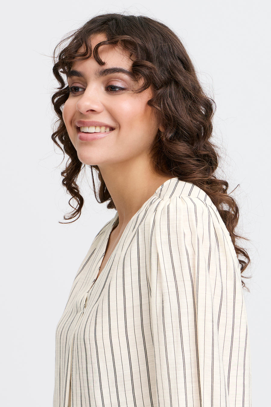 Blouse (lange mouwen) Beige - Fransa®