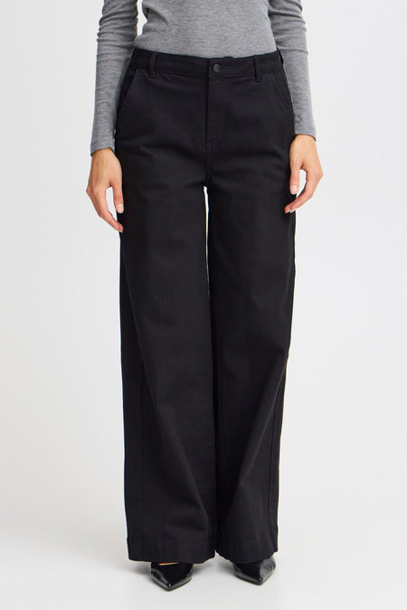 Jeans wide Zwart - Fransa®