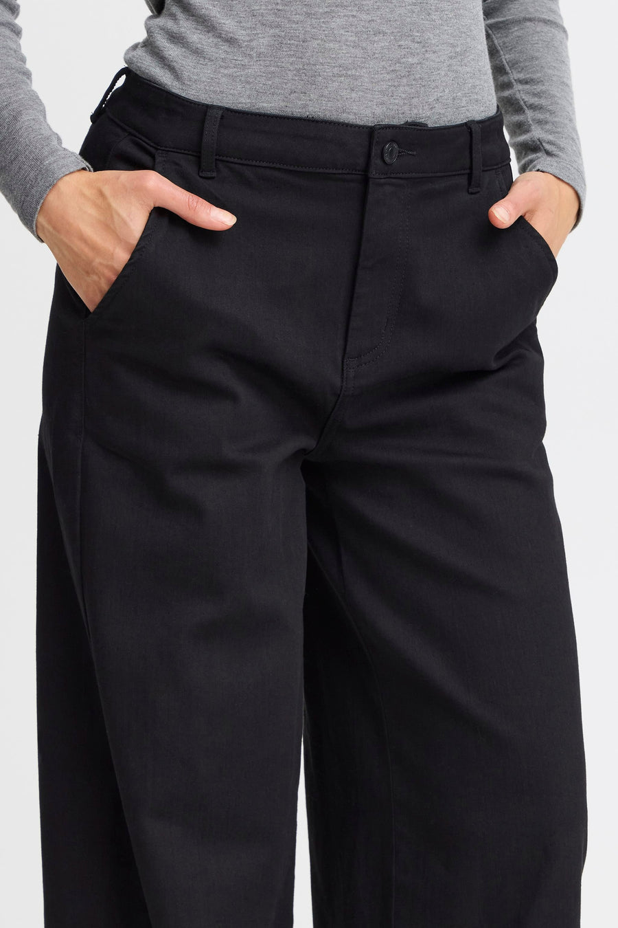 Jeans wide Zwart - Fransa®