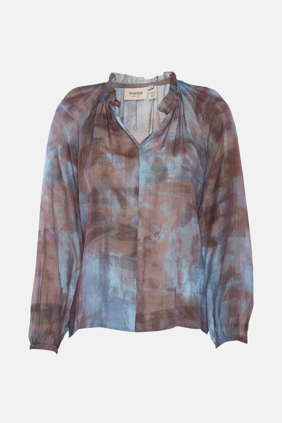 Blouse (lange mouwen) Blauw - Fransa®