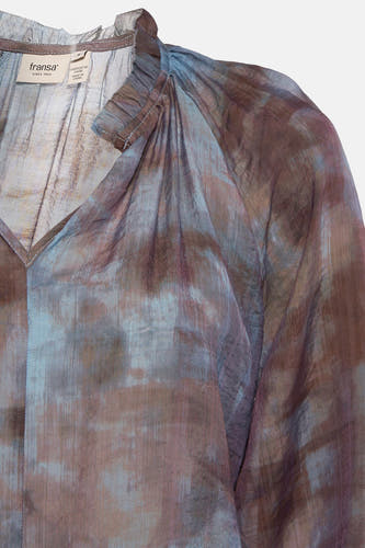 Blouse (lange mouwen) Blauw - Fransa®