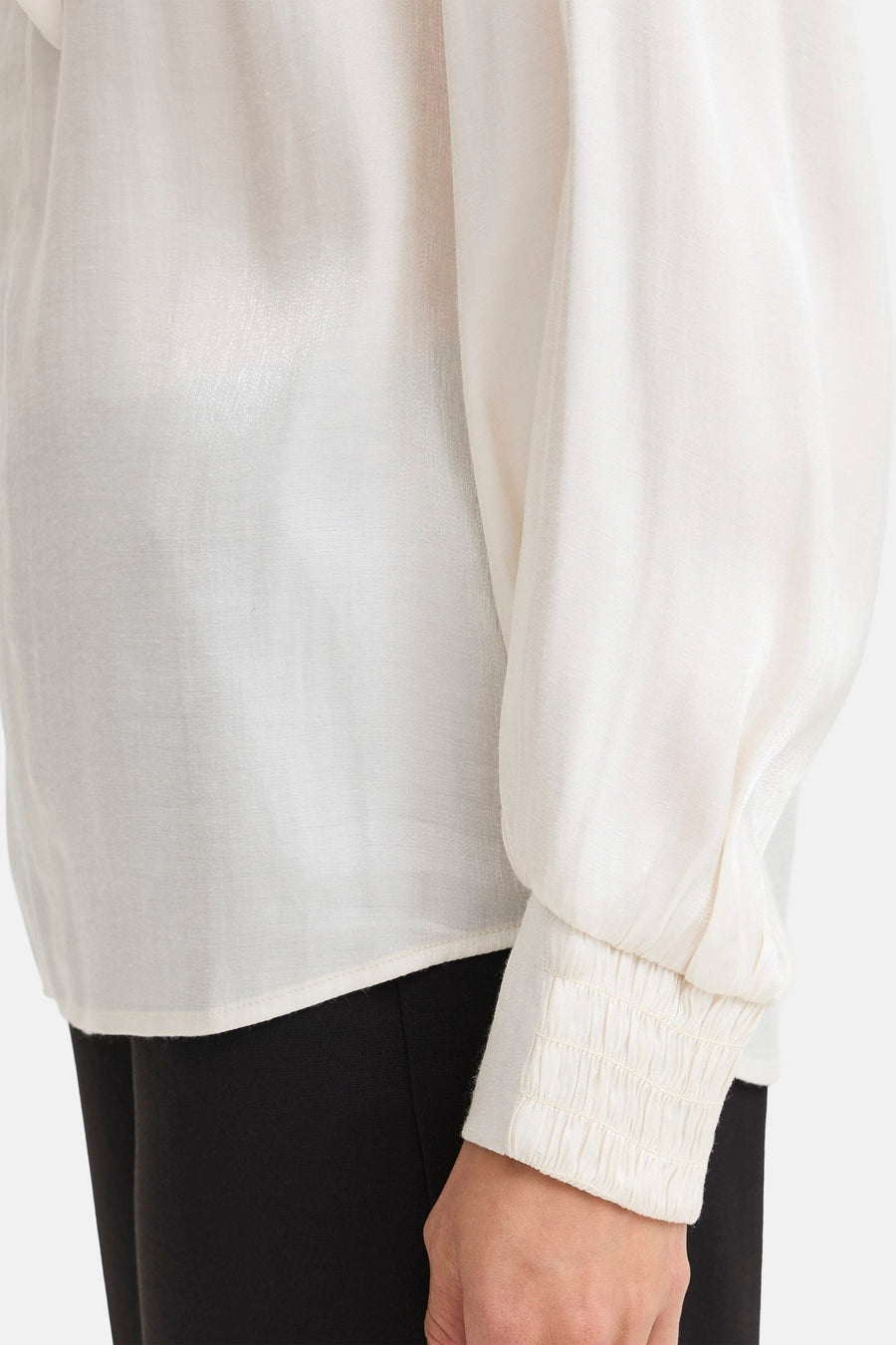 Blouse (lange mouwen) Ecru - Fransa®