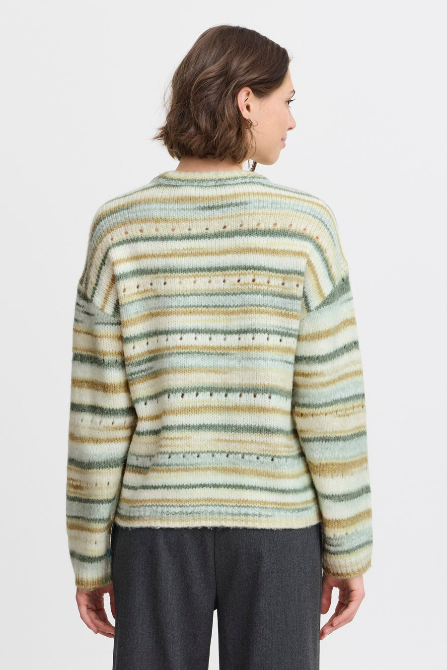 Trui met ronde hals Groen - Fransa®