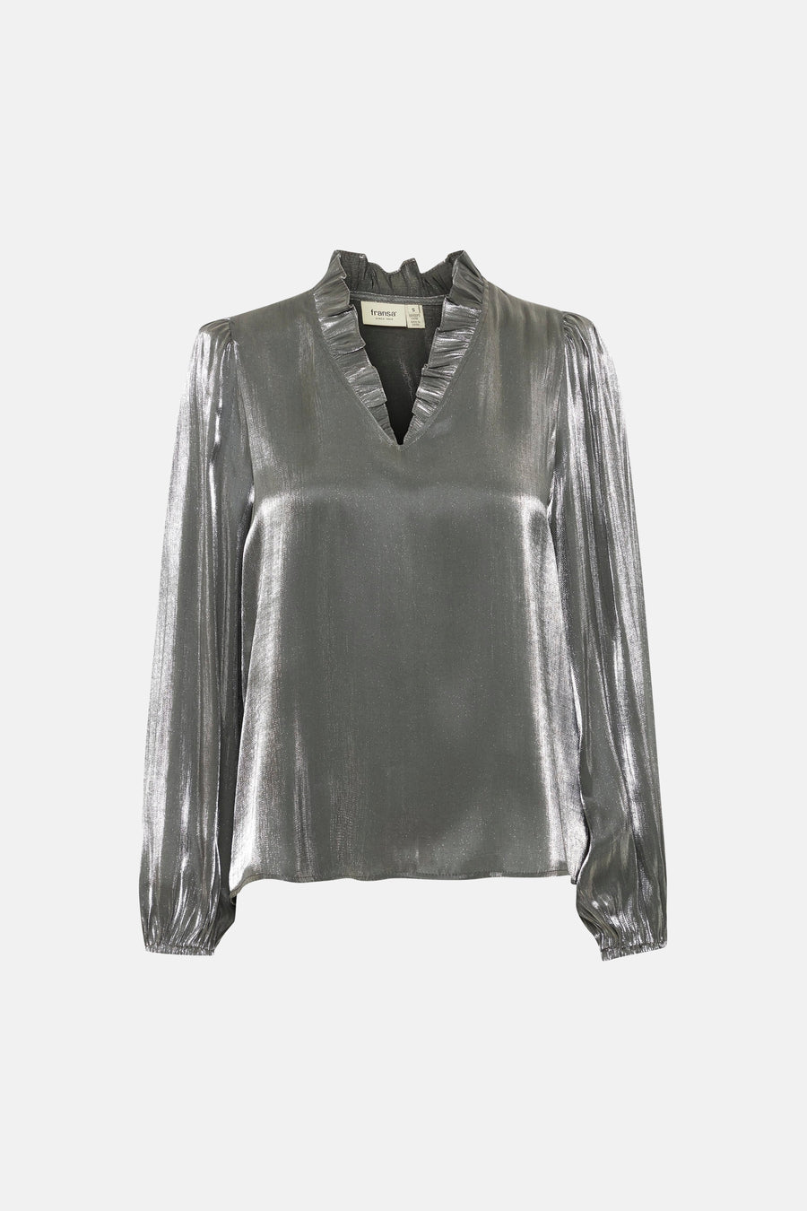 Blouse (lange mouwen) Zilver - Fransa®