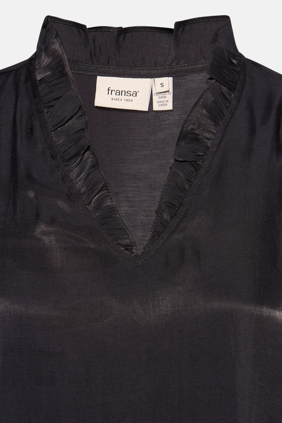 Blouse (lange mouwen) Zwart - Fransa®