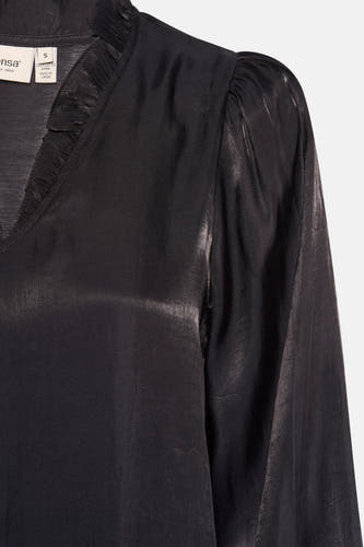 Blouse (lange mouwen) Zwart - Fransa®