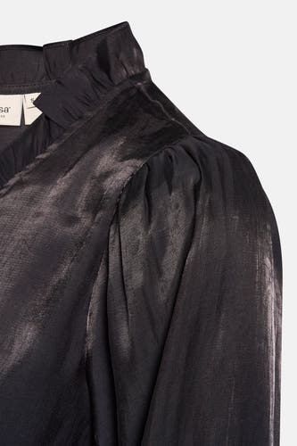Blouse (lange mouwen) Zwart - Fransa®