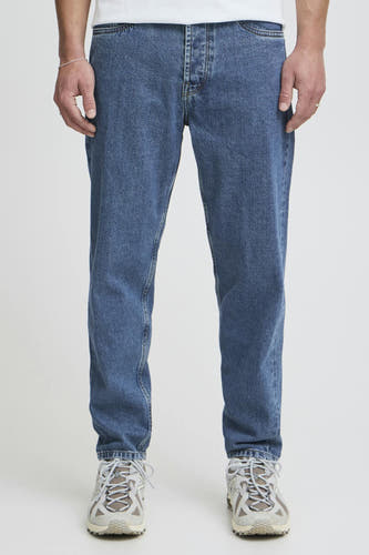 Jeans straight Mid blue denim - SOLID