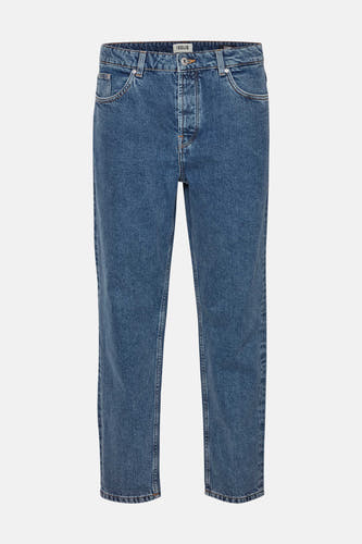 Jeans straight Mid blue denim - SOLID