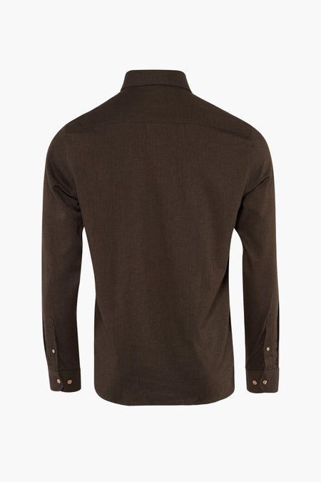 Hemd (lange mouwen) Bruin - SOLID