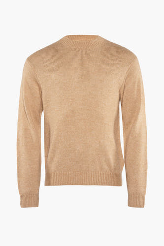 Trui met ronde hals Beige - SOLID