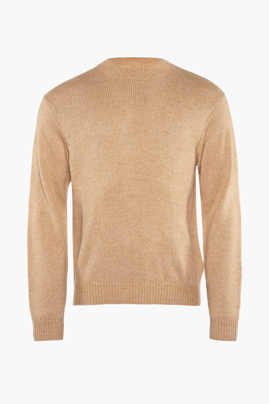 Trui met ronde hals Beige - SOLID