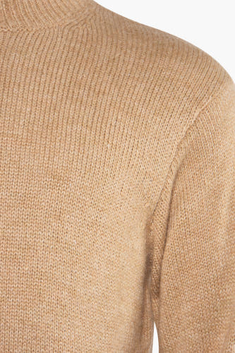 Trui met ronde hals Beige - SOLID