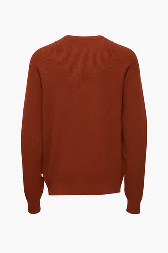 Trui met ronde hals Rood - SOLID