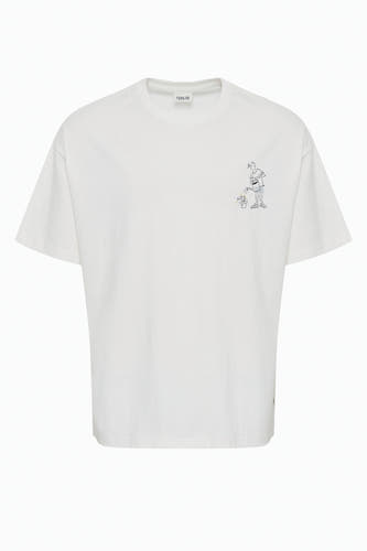 T-shirt (korte mouwen) Ecru - SOLID