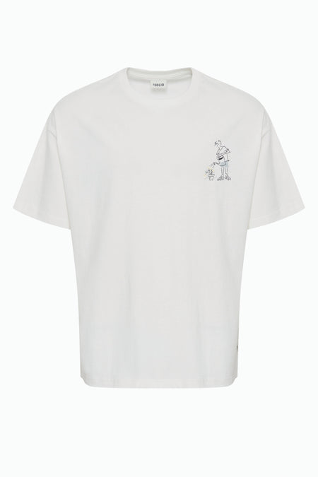 T-shirt (korte mouwen) Ecru - SOLID