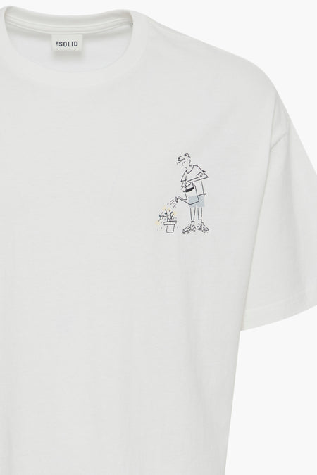 T-shirt (korte mouwen) Ecru - SOLID