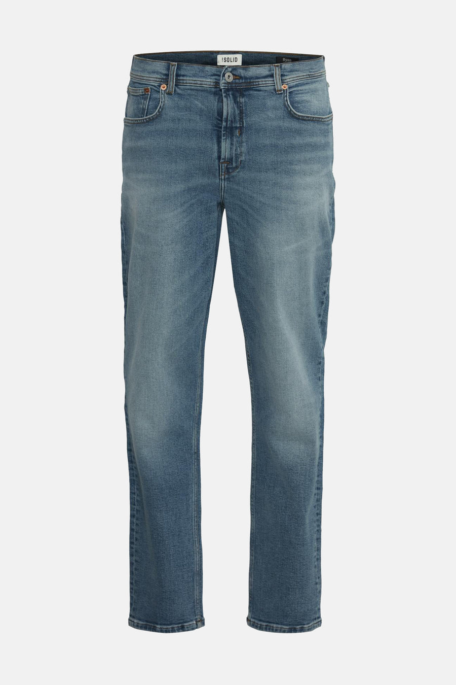 Jeans straight Light blue denim - SOLID