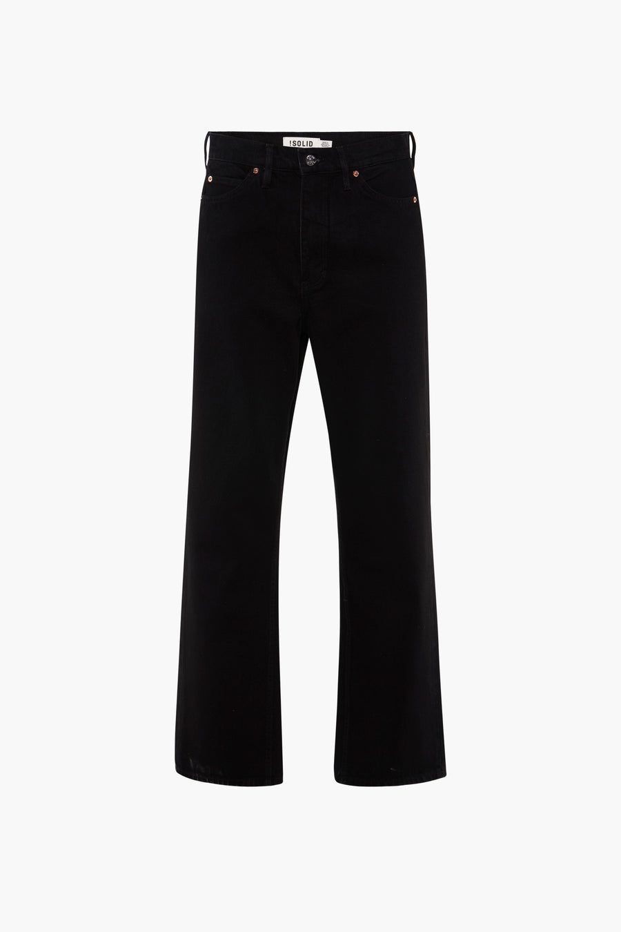 Jeans wide Zwart - SOLID