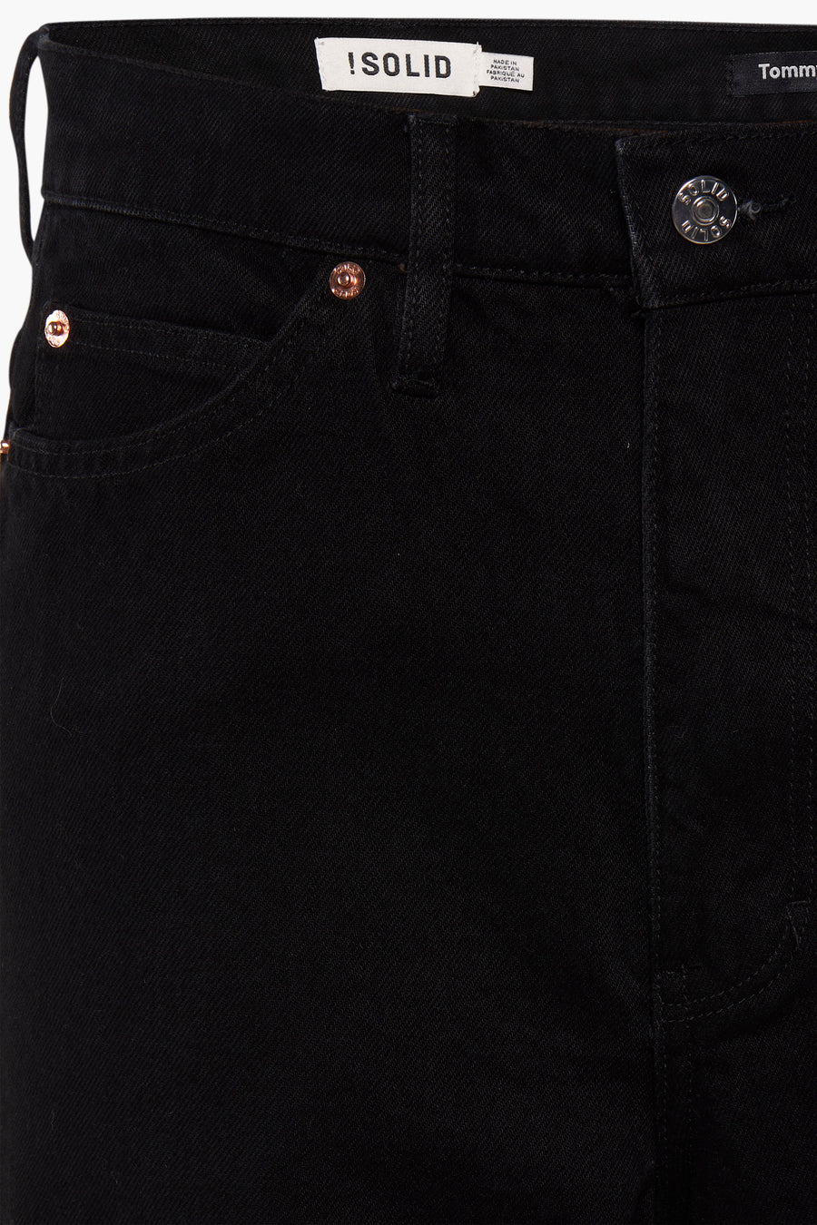 Jeans wide Zwart - SOLID