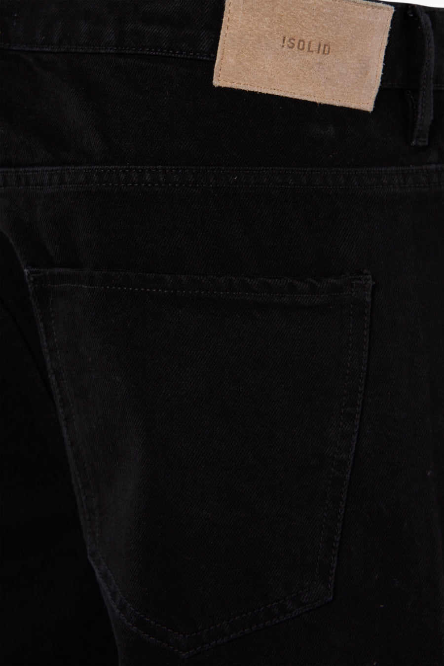 Jeans wide Zwart - SOLID