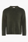 Trui met ronde hals Groen - SOLID