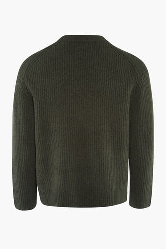 Trui met ronde hals Groen - SOLID