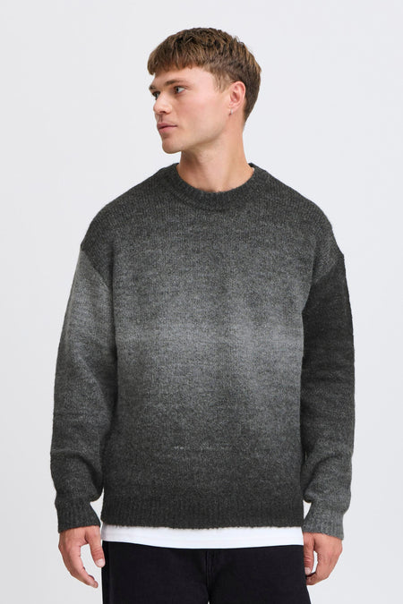 Trui met ronde hals Grijs - SOLID