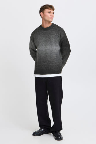 Trui met ronde hals Grijs - SOLID
