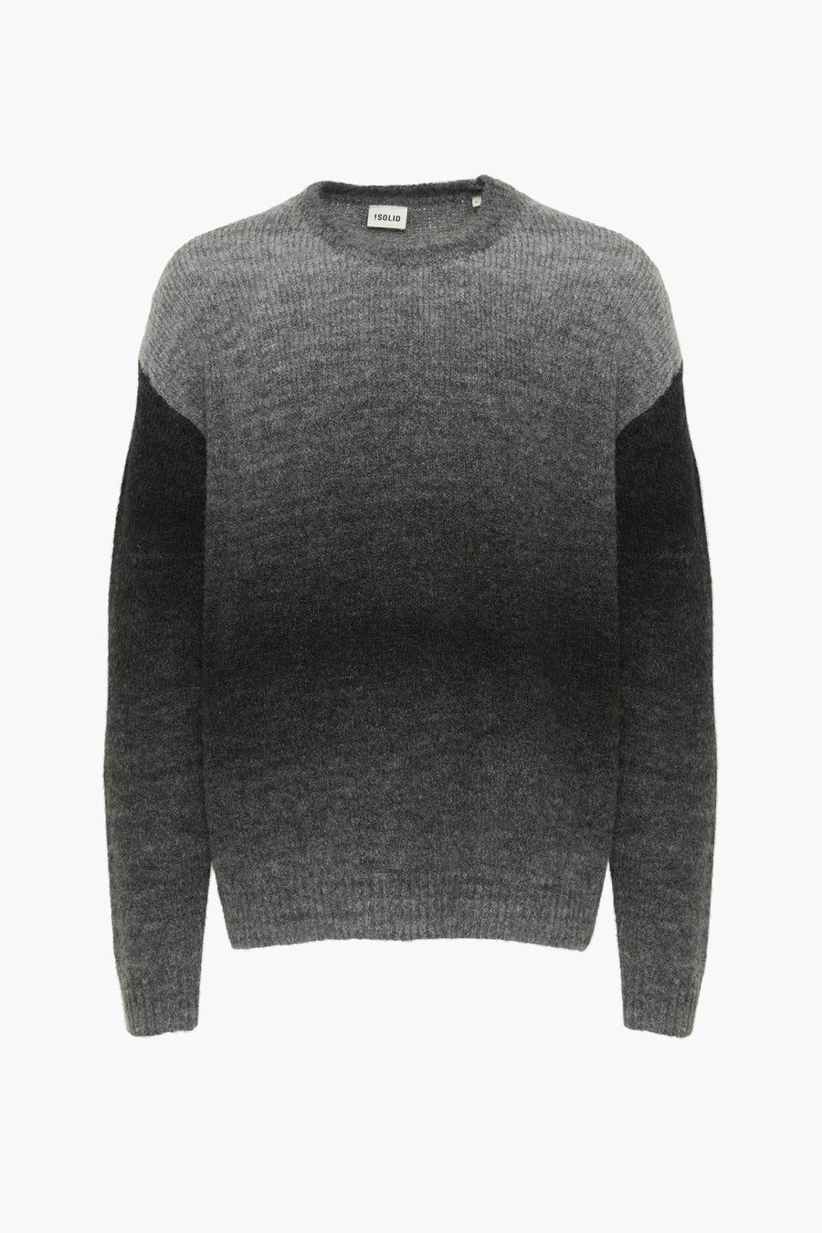 Trui met ronde hals Grijs - SOLID