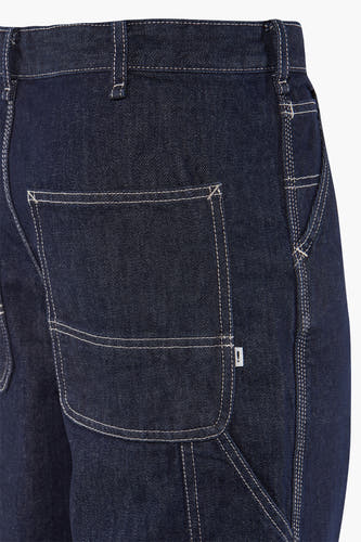 Jeans wide Dark blue denim - SOLID