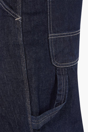Jeans wide Dark blue denim - SOLID