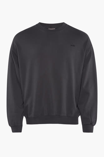 Sweater met ronde hals Zwart - SOLID