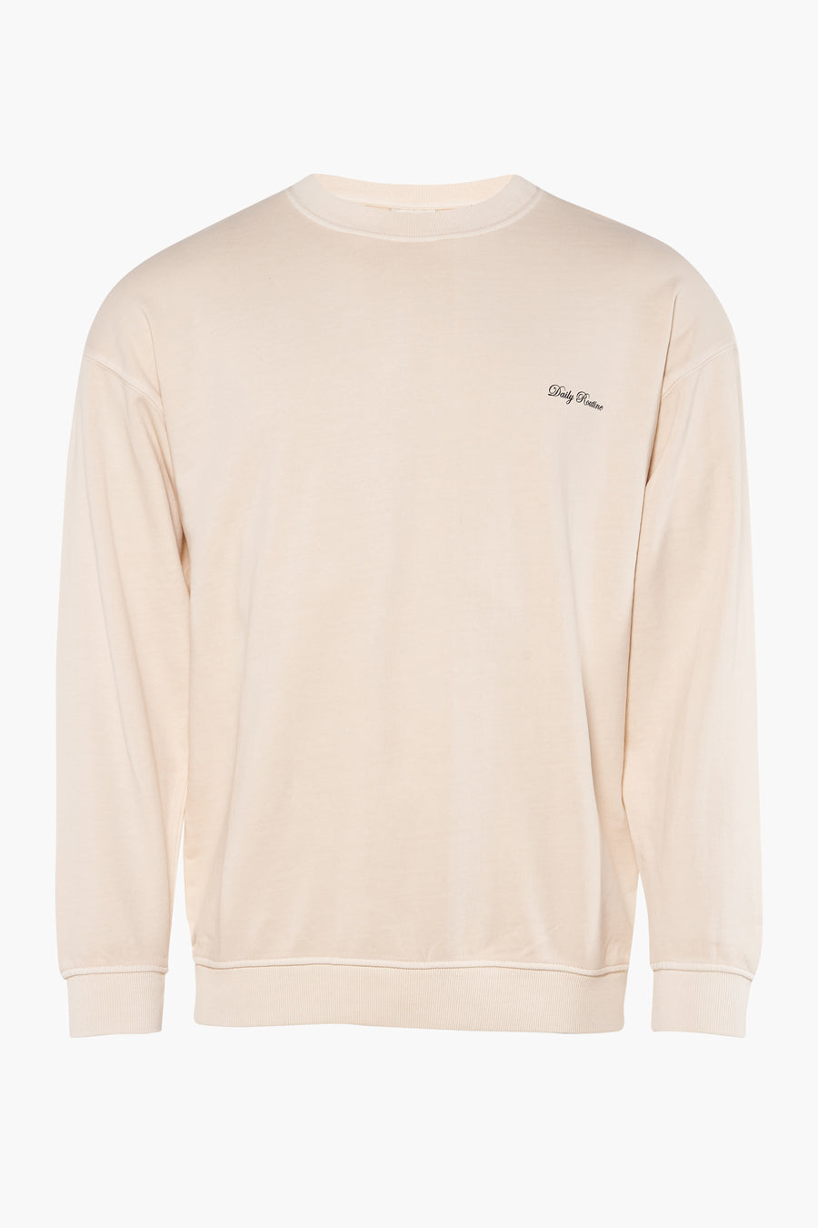 Sweater met ronde hals Beige - SOLID
