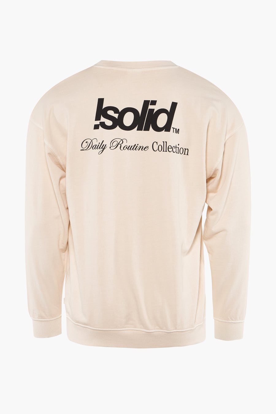 Sweater met ronde hals Beige - SOLID