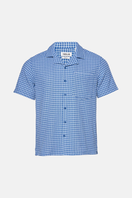 Hemd (korte mouwen) Blauw - SOLID