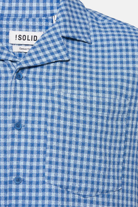 Hemd (korte mouwen) Blauw - SOLID