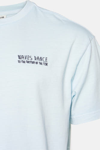 T-shirt (korte mouwen) Blauw - SOLID
