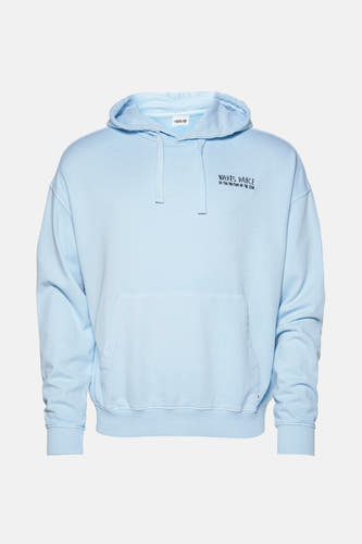 Sweater met kap Blauw - SOLID