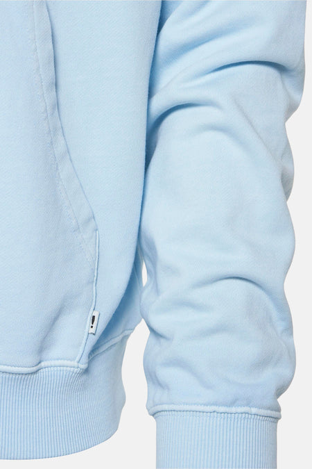 Sweater met kap Blauw - SOLID