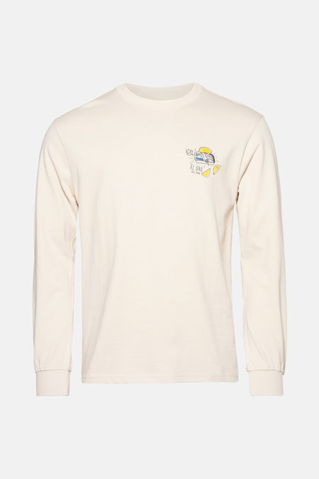 T-shirt (lange mouwen) Ecru - SOLID